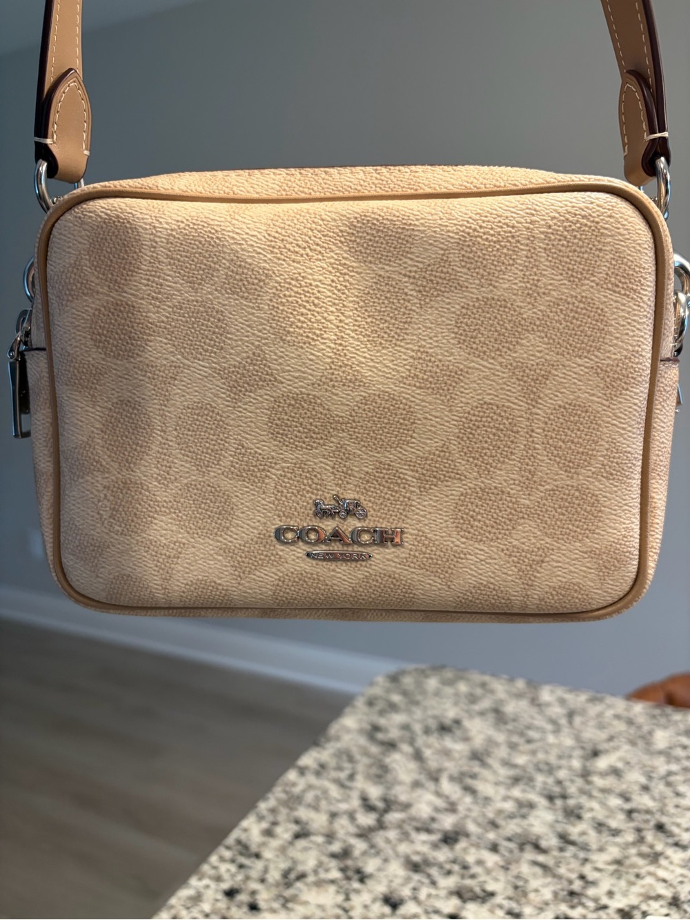 Coach Mini Carey Crossbody Bag In Signature Canvas
